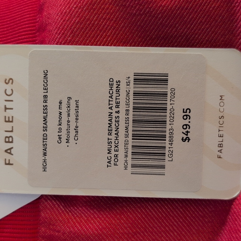 NWT Fabletics High-Wasted Seamless Ribbed Leggings - Picture 5 of 5